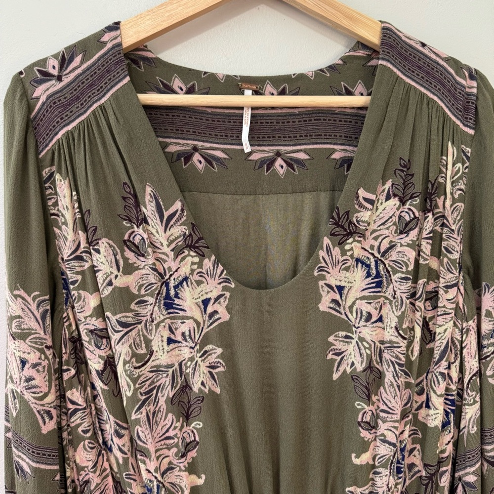 Free People Moonlight Drive Dress Floral Boho Small - Picture 3 of 16
